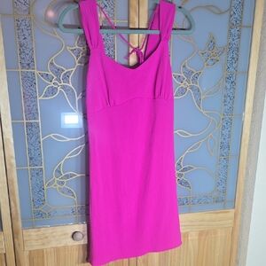 ROLLA COSTER MEDIUMChic Fuchsia Sleeveless Midi Dress box L